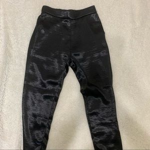 DKNY Black Satin pants with pockets (XXS)